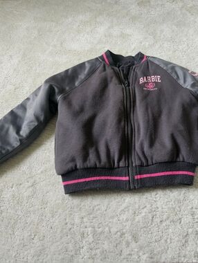 Barbie Black Jacket with Pink Accents for Kids